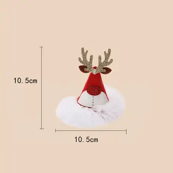 Alaşım Yay Kar Tanesi Elk Kulaklar Noel Şapka Saç Tokası Noel saç tokası Çocuk saç Aksesuarları Kore Tarzı Şapkalar 3