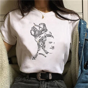 Yaz Freddie Mercury T Gömlek Kadın Kraliçe Komik Tee Vintage Ulzzang Tshirt Gotik Kadın Giyim T-shirt Rahat 90 s Femme 4