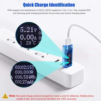Elektrik güç USB kapasitesi gerilim test cihazı akım ölçer monitör voltmetre ampermetre Mobil Gerilim Dedektörü Pil Testi