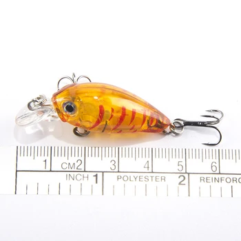 1 ADET 4 cm 4.5 g Yüzmek Balık Balıkçılık Cazibesi Yapay Sert Krank Yem topwater Wobbler Japonya Mini Balıkçılık Crankbait cazibesi 4