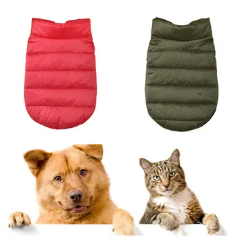 Kış Pet Pamuk Yelek köpekler için Ceket giyim Sıcak Köpek giysileri küçük köpekler için Noel büyük köpek ceket Kış giysileri chihuahua 3