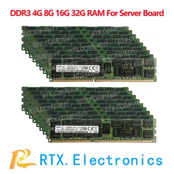 Orijinal MT Mikron DDR3 4 GB 8 GB 16 GB 32 GB Sunucu Belleği REG ECC 1333 1600 1866 MHz PC3 Ram Desteği x79 x58 LGA 2011 Anakart