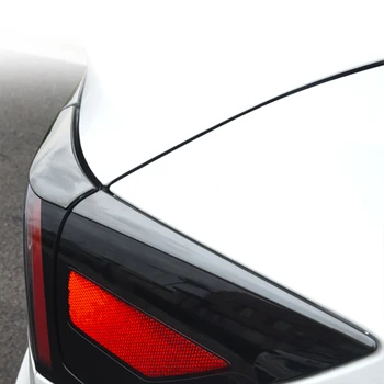 Tesla Modeli 3 için Vücut Kalıplama SUS 304 paslanmaz çelik Sticker Araba Ön arka lamba sis ışık kuyruk ışık Trim çerçeve kapak şerit