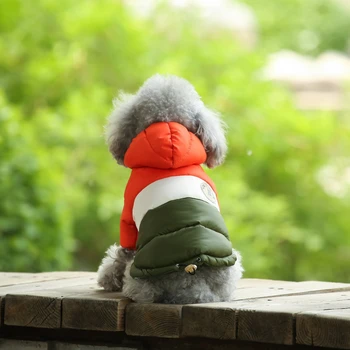 Sonbahar Kış Pet Köpek Giysileri Kalın Pamuk Ceket Su Geçirmez Kumaş Ceket Chihuahua Mont Küçük Köpekler Için Pet Giyim