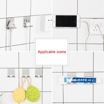 Yumruk Ücretsiz jilet Tutucu Tıraş Tıraş Makinesi Depolama Kanca Duvar Jilet Raf Banyo Raf Aksesuarları mutfak düzenleyici rangemet 1-3 adet 2