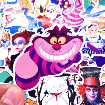 70 adet Alice in wonderland çıkartmalar sıcak tarzı graffiti sticker Cheshire Kedi bagaj Anime pegatinas
