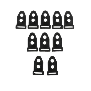 10 adet Çadır Klip Kamp Çadır Ayak Kelepçe Aksesuarları için Açık, Siyah, 4 cm