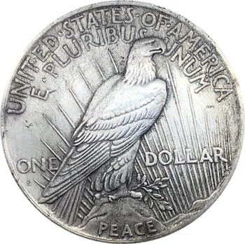 Amerika Birleşik Devletleri ABD 1934 S Özgürlük Sikke Tanrı Biz Güven 1 Bir Barış Dolar Cupronickel Gümüş Kaplama Kopya Paralar