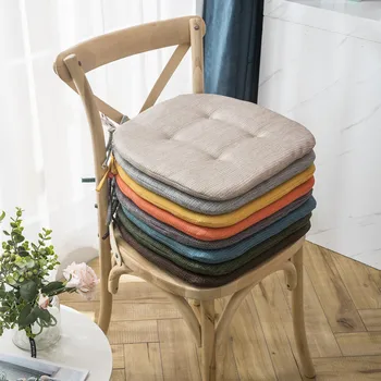 Moda kaymaz Keten sandalye minderi Ev Sünger Renkli Yemek Odası sandalye minderleri Paletler için Açık Bahçe Yastıkları 5