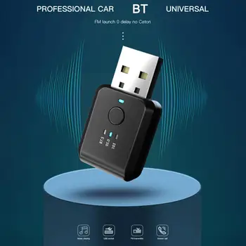 Fm01 Bluetooth uyumlu 5.0 Verici Alıcı Adaptörü Handsfree Ses Modülatör Kiti Kablosuz Araba Radyo Fm Usb Stereo G0ı8