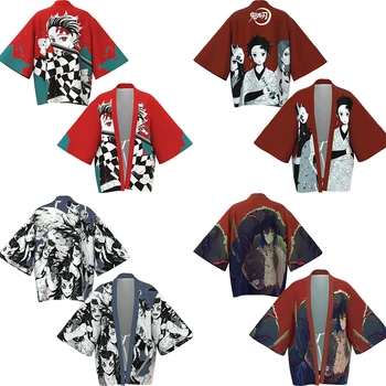 Anime Çevreleyen Kamado Tanjirou Streetwear Pelerin Kochou Shinobu Takım Elbise Bornoz Pijama Cosplay Kostümleri