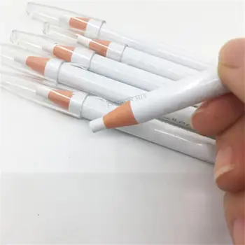 6 adet / grup Profesyonel Microblading Kaş Kalemi beyaz Uzun ömürlü Su Geçirmez Kaş Dövme Kalemler Makyaj Göz Farı Araçları