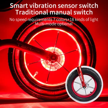 Bisiklet rüzgar ve yangın tekerlek denge araba çiçek davul ışık uyarı ışığı bisiklet aksesuarları bisiklet ışık bisiklet led ışık
