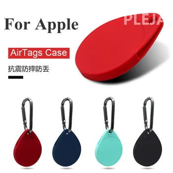 Apple AirTags için Yumuşak Silikon Koruyucu Döngü Kılıf Sevimli Aydınlık Bluetooth Anti-kayıp Cihaz Anahtarlık Koruyucu Halka Kapak