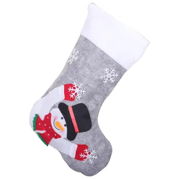 Noel Stocking Noel Süslemeleri Yeni Yıl 2022 led ışık Up Kardan Adam Santa Elk Noel Çorap Çorap Noel Hediyeler Çanta