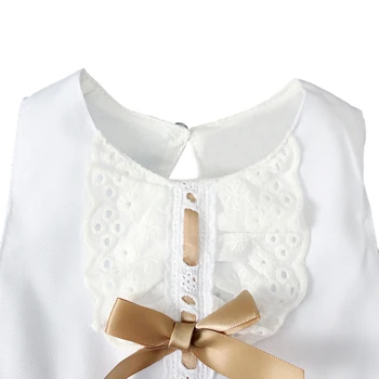 Blotona Bebek Kız Yaz Giyim Seti, Kolsuz Dantel Fırfır Prenses Elbise + Elastik Ilmek Bandı 0-24Months 5