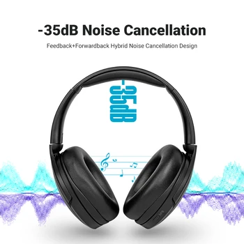 233621 Kablosuz Bluetooth 5.0 Kulaklık Aktif Gürültü Önleyici Kulaklıklar ile Dokunmatik Kontrol Derin Bas,Uzun Battry Kulaklık