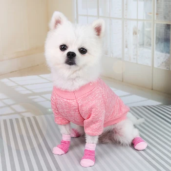 Sıcak Rahat sıcak tutan çoraplar Sevimli Elastik Streç Kapalı Giyim Sevimli Yüksek Küçük Orta Köpekler Kediler Malzemeleri Köpek Streç Çorap 1