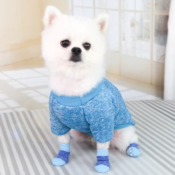 Sıcak Rahat sıcak tutan çoraplar Sevimli Elastik Streç Kapalı Giyim Sevimli Yüksek Küçük Orta Köpekler Kediler Malzemeleri Köpek Streç Çorap 2