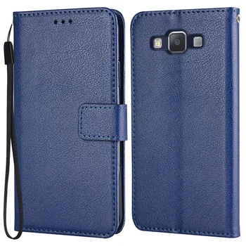 Cüzdan Flip Case Samsung Galaxy A5 A500 A500F SM-A500F Standı Deri Kılıf Kart Yuvaları Telefon kılıfı İle El Halat 2
