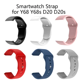 Smartwatch Silikon Kayış Için X6 Artı Y68 D20 artı X6 Artı YX11 Y68s D20s akıllı saat Kadın Erkek Takılabilir saat kayışı Kemer
