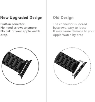 Iş Saat Kayışı İçin Apple Watch 7 Bant 45mm 41mm SE Serisi 6 5 4 44mm 40mm Paslanmaz Çelik Kayış İçin iWatch 3 42mm 38mm Kılıf