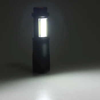 Mini LED el feneri Dahili Pil Fener Flash Lambalı Alüminyum 2000lm Spor Ampul Darbeye Dayanıklı XP-G Q5 Ayarlanabilir zoom ışığı