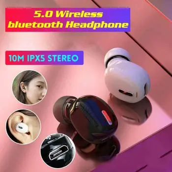 Mini kablosuz Bluetooth uyumlu Kulaklık Stereo Kulaklık İçin Samsung Xiaomi Spor Oyun mikrofonlu kulaklık Handsfree Kulaklık