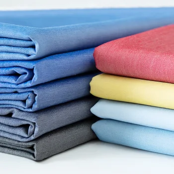 100x150 cm Yüksek Kaliteli Yıkanmış Denim Kumaş Yaz Ince pamuklu Denim Kumaş Kot T-Shirt Elbise DIY Patchwork Kumaş