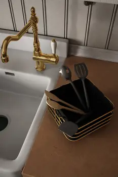 Ekmek ekmek kutusu Mutfak Saklama Kutusu Lüks Konteyner Metal Sepeti Çok Amaçlı Siyah Paslanmaz Meyve Gemi Modern Altın