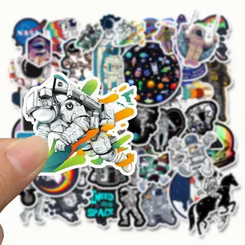 10/30/50 ADET Fantezi Uzay Astronot Yaratıcı Evren Bavul Sticker Dizüstü Kaykay Graffiti Dekorasyon Toptan
