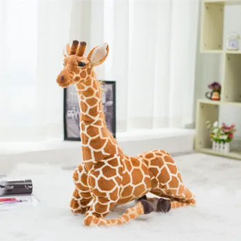 Gerçek Hayat Zürafa Sevimli Dolması Hayvan peluş oyuncak bebekler Yumuşak Simülasyon Zürafa Bebek doğum günü hediyesi Çocuk Oyuncak Ev yatak odası dekoru