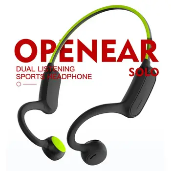 Kablosuz Bluetooth uyumlu Kulaklık OPENEAR Solo AS1 + Kemik İletim Spor İletişim mikrofonlu kulaklıklar Tüm Akıllı Telefonlar için