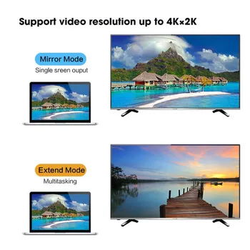 LccKaa 4 K DP HDMI Uyumlu 1080 P DisplayPort HDMI Uyumlu Kablo PC TV Projektör televizyon monitörü Projetor