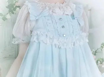 Japon tatlı lolita elbise vintage dantel ılmek sevimli baskı yüksek bel prenses çay partisi viktorya dönemi tarzı elbise kawaii kız jsk çünkü
