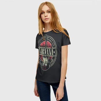 Kadın T-shirt 3D Nirvana 1