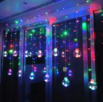 3 m 12 top LED bakır tel ışık ısteyen top perde ışık fener dilek topu düğün tatil parti dekor Led ışıkları