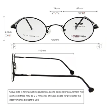 ESNBIE Vintage Gözlük Erkekler Kadınlar ıçin Küçük Yuvarlak Metal Gözlük Çerçeveleri Optik Cam Reçete Gözlük Óculos de gri 1