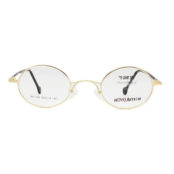 ESNBIE Vintage Gözlük Erkekler Kadınlar ıçin Küçük Yuvarlak Metal Gözlük Çerçeveleri Optik Cam Reçete Gözlük Óculos de gri 2