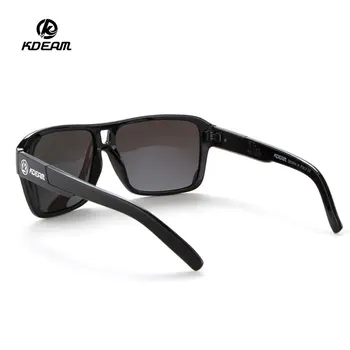 KDEAM Kare Polarize Güneş Gözlüğü Erkekler Moda Marka Klasik Unisex Ayna UV400 Balıkçılık Gözlükleri Ücretsiz Kutusu Ile