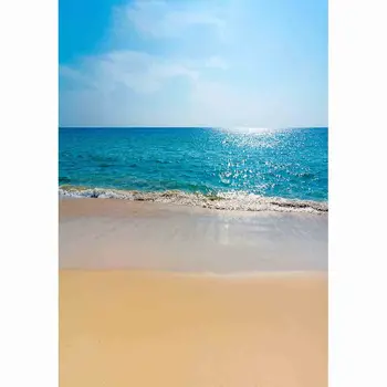 Allenjoy fotoğraf stüdyosu arka mavi gökyüzü plaj manzara kum sakin deniz suyu zemin Tropikal yaz photocall 3