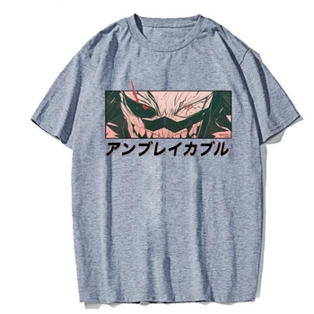 Eijiro Kirishima T Gömlek Erkekler Manga Grafik Tees Komik Karikatür Benim Kahraman Akademi T-Shirt Unisex Tops Tshirt Kadın