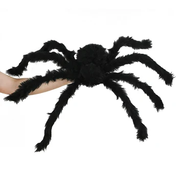 125 cm/150 cm / 200 cm Korku Dev Siyah Peluş Örümcek Cadılar Bayramı Partisi Dekorasyon Sahne Perili Cadılar Bayramı Süslemeleri Ev Partisi için