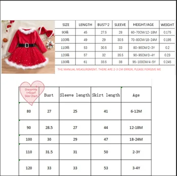 Noel Elbise Çocuklar için Bebek Kız Noel Baba Kıyafet Kış Sonbahar Uzun Kollu Prenses Kürk Elbise ile Kemer Çocuk Noel Hediye 1